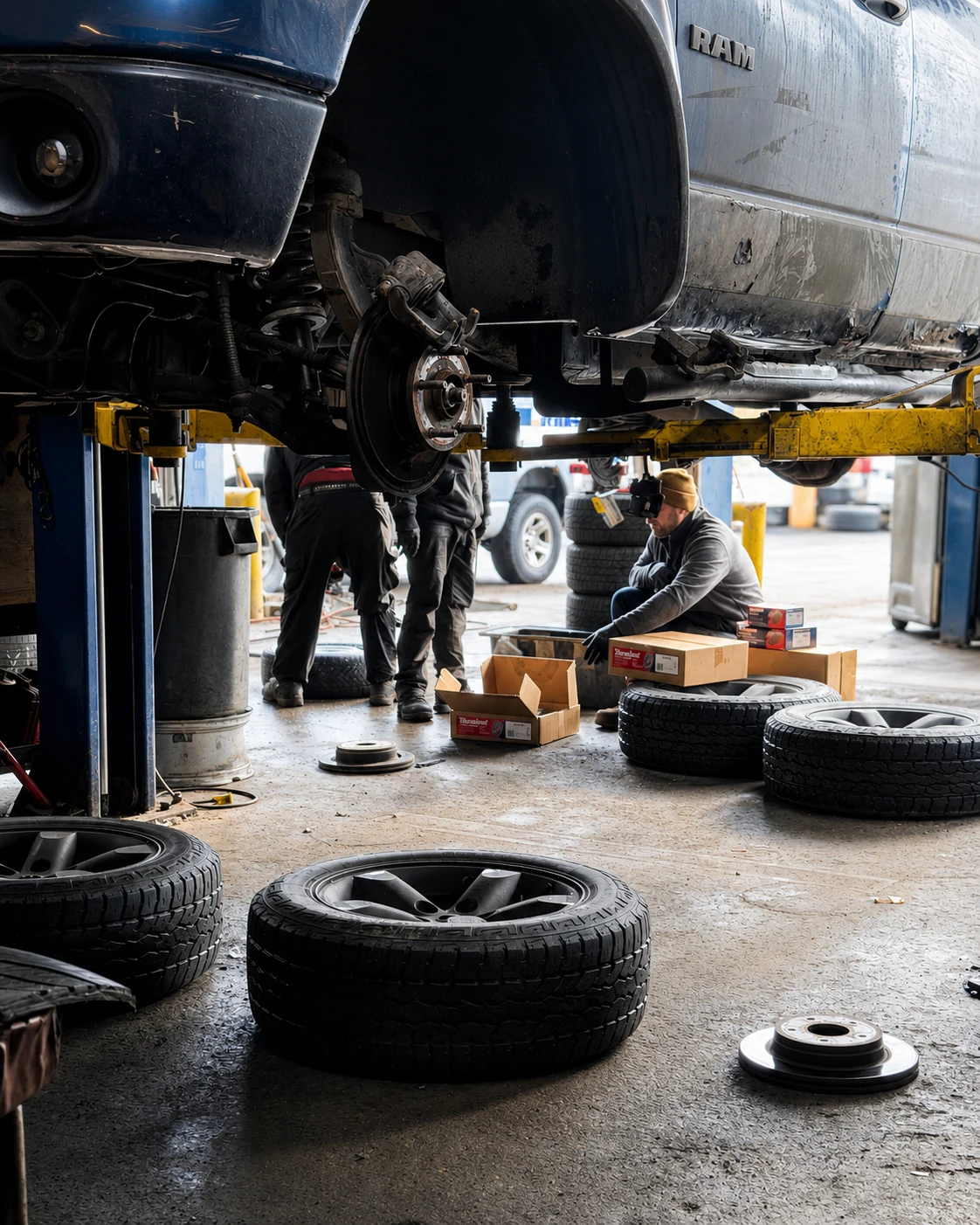 Brakes service at Nick's Tire and Auto