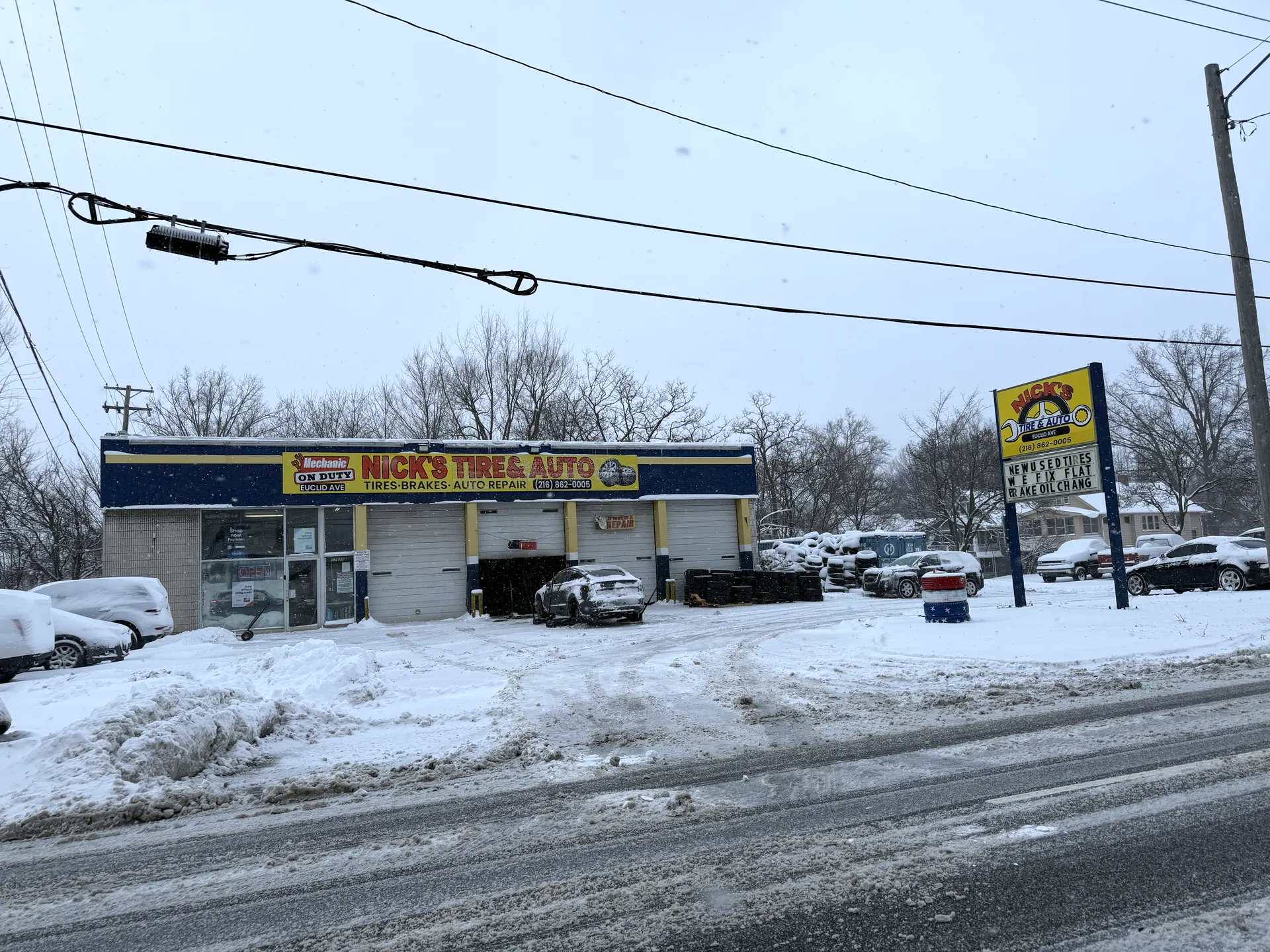 MUFFLER SHOP OPEN SUNDAY — CLEVELAND at Nick's Tire & Auto Cleveland